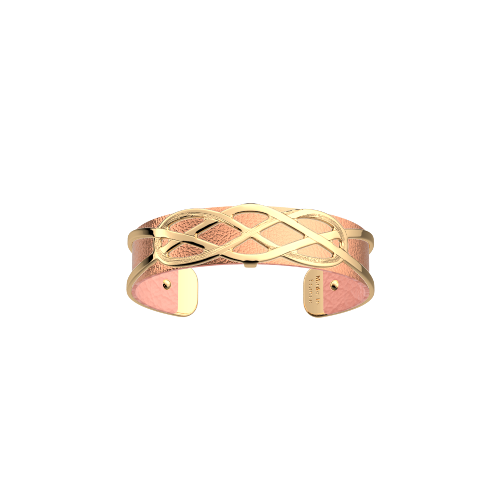 Infiniment Bracelet, Gold Finish, Marshmallow / Pink Bronze image number 1